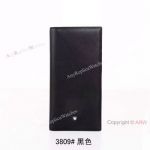High Quality Montblanc Logo Black Long Replica Wallet Mont blanc 3809